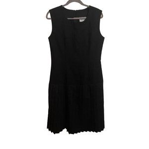 Jeffrey and Dara dress size 9 pleated bottom fit and flare black